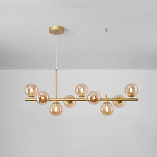 ZOWALA - Modern Glass Globe Pendant Light Kitchen Island Image - 18
