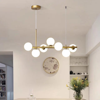 ZOWALA - Modern Glass Globe Pendant Light Kitchen Island Image - 2