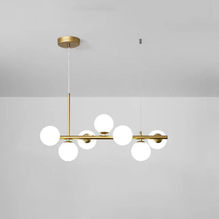 ZOWALA - Modern Glass Globe Pendant Light Kitchen Island Image - 20
