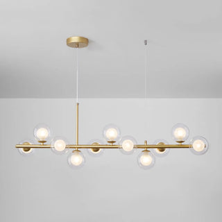 ZOWALA - Modern Glass Globe Pendant Light Kitchen Island Image - 25