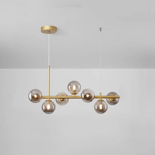 ZOWALA - Modern Glass Globe Pendant Light Kitchen Island Image - 26