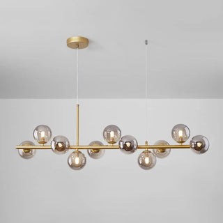 ZOWALA - Modern Glass Globe Pendant Light Kitchen Island Image - 28