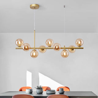 ZOWALA - Modern Glass Globe Pendant Light Kitchen Island Image - 3