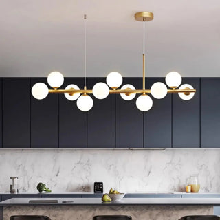 ZOWALA - Modern Glass Globe Pendant Light Kitchen Island Image - 4