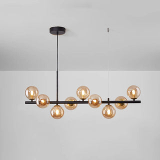 ZOWALA - Modern Glass Globe Pendant Light Kitchen Island Image - 6