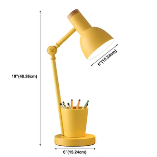 Simple Macaron Bell-Shaped Metal Bedroom Table Lamp Zawala #size