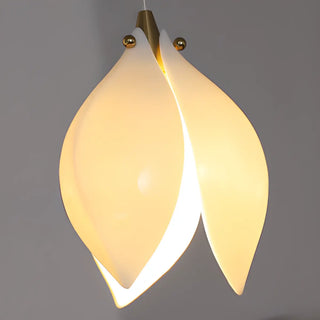 ZOWALA - Art Deco Modern Ceramic Flower Lotus Pendant Light Image - 15