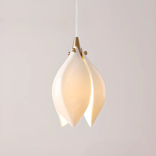 ZOWALA - Art Deco Modern Ceramic Flower Lotus Pendant Light Image - 5