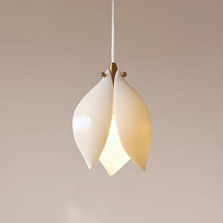 ZOWALA - Art Deco Modern Ceramic Flower Lotus Pendant Light Image - 7