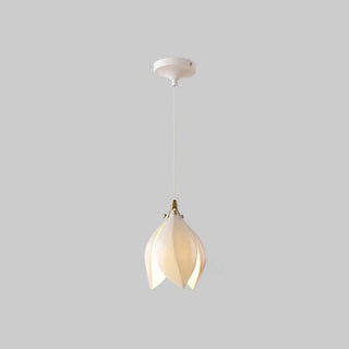 ZOWALA - Art Deco Modern Ceramic Flower Lotus Pendant Light Image - 8