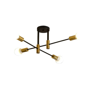 ZOWALA - Sputnik Black Gold Suspension Orb Chandelier Image - 4