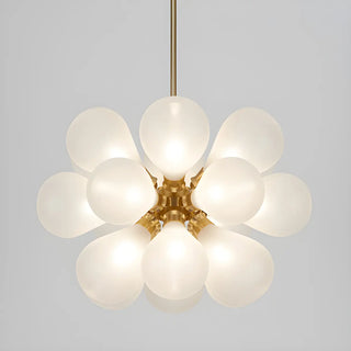 ZOWALA - Sputnik Blue Glass Bubble Chandelier Image - 11