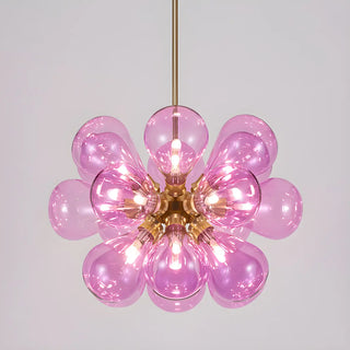 ZOWALA - Sputnik Blue Glass Bubble Chandelier Image - 12
