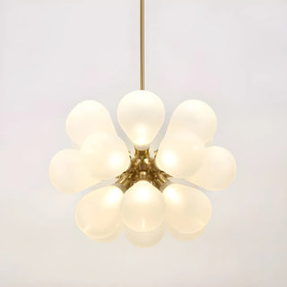 ZOWALA - Sputnik Blue Glass Bubble Chandelier Image - 5