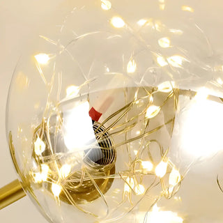 ZOWALA - Large Gold Bubble Semi-Flush Mount Light 12-Light Image - 18