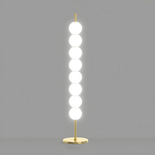 Stacked Globe Design Elegant Gold Metal Floor Lamp Zawala Image - 5