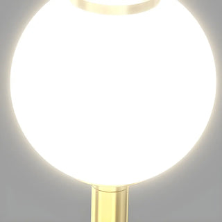 Stacked Globe Design Elegant Gold Metal Floor Lamp Zawala Image - 8