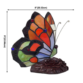 Creative Tiffany Butterfly Art Stained Glass Table Lamp Zawala #size
