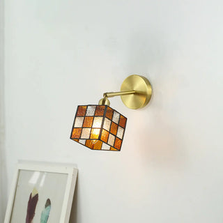 Tiffany Style Square Stained Glass LED Wall Sconce Zawala Image - 10