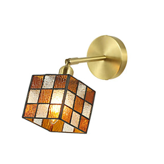 Tiffany Style Square Stained Glass LED Wall Sconce Zawala Image - 12
