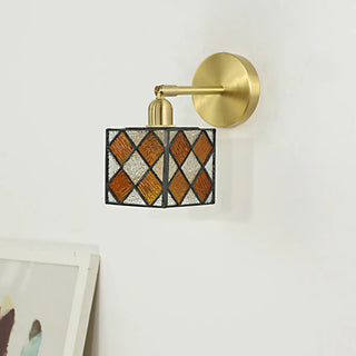 Tiffany Style Square Stained Glass LED Wall Sconce Zawala Image - 17