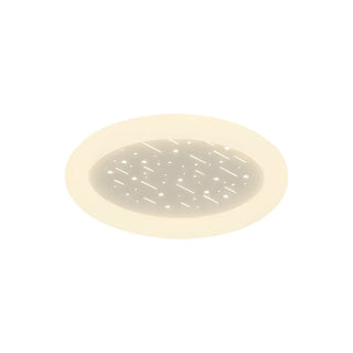 Dreamy Pink Round Starry LED Flush Mount Ceiling Light Zawala Image - 8