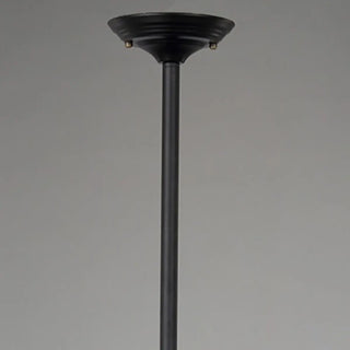 Industrial Black Dome Metal Downrods Pendant Light Image - 10