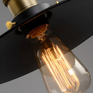 ZOWALA - Industrial 3-Light Pulley Cone Island Hanging Light Image - 11