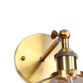 Antique Gold Cone Metal LED Wall Light Fixture Zawala Image - 15