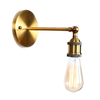 Antique Gold Cone Metal LED Wall Light Fixture Zawala Image - 7