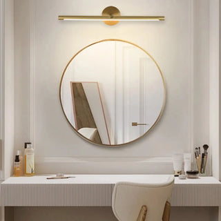 ZOWALA - Elegant Brushed Gold Cylinder LED Vanity Wall Light Image - 1