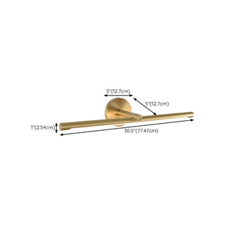ZOWALA - Elegant Brushed Gold Cylinder LED Vanity Wall Light Image - 16