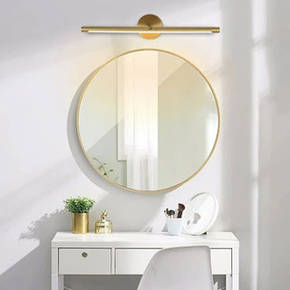 ZOWALA - Elegant Brushed Gold Cylinder LED Vanity Wall Light Image - 6