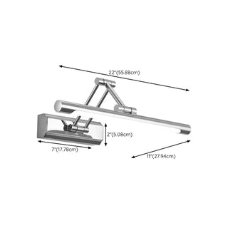 ZOWALA - Adjustable Sliver Bathroom Vanity Light Fixture #size