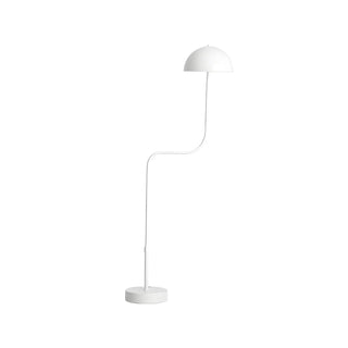 Stylish White Dome Glass Shade Arc Standard Table Lamp Zawala Image - 16