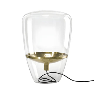 Simple Stylish Smoke Gray Bottle Shape Glass Table Lamp Zawala Image - 12