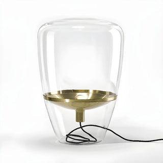 Simple Stylish Smoke Gray Bottle Shape Glass Table Lamp Zawala Image - 13
