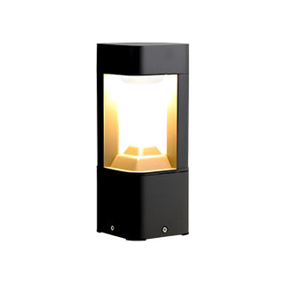 Stylish Black Hollow Geometric LED Outdoor Path Lamp Zawala Image - 11