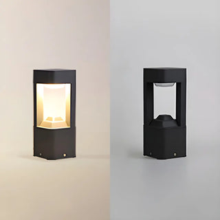 Stylish Black Hollow Geometric LED Outdoor Path Lamp Zawala Image - 6