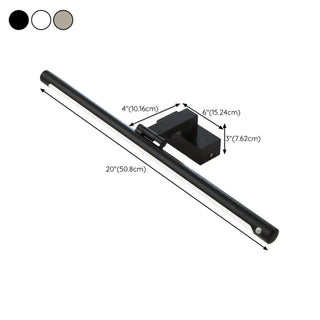 Stylish Black LED Cylinder Vanity Mirror Lighting Zawala Image - 18