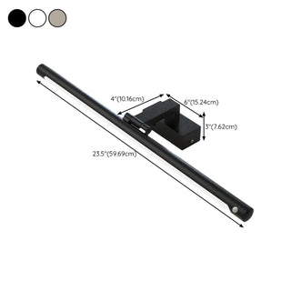 Stylish Black LED Cylinder Vanity Mirror Lighting Zawala Image - 19