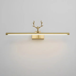 ZOWALA - Stylish Brushed Gold Antler Art Vanity Wall Light Image - 11