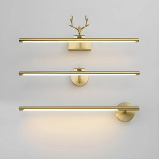 ZOWALA - Stylish Brushed Gold Antler Art Vanity Wall Light Image - 2