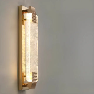 Luxury Geometric Crystal Panel Gold Wall Sconce Zawala Image - 11