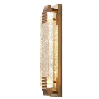 Luxury Geometric Crystal Panel Gold Wall Sconce Zawala Image - 14