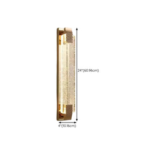 Luxury Geometric Crystal Panel Gold Wall Sconce Zawala Image - 21