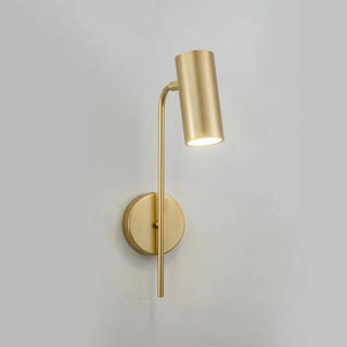 Sleek Black Cylinder Bedside Adjustable Wall Sconce Zawala Image - 13