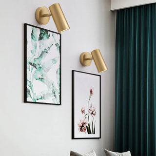 Sleek Black Cylinder Bedside Adjustable Wall Sconce Zawala Image - 20
