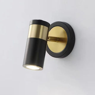 Sleek Black Cylinder Bedside Adjustable Wall Sconce Zawala Image - 8