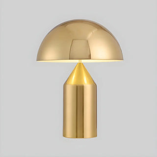 Stylish Geometric Golden Hemisphere Metal Table Lamp Zawala Image - 3